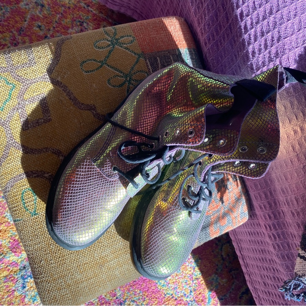Doc Martens Iridescent Boots